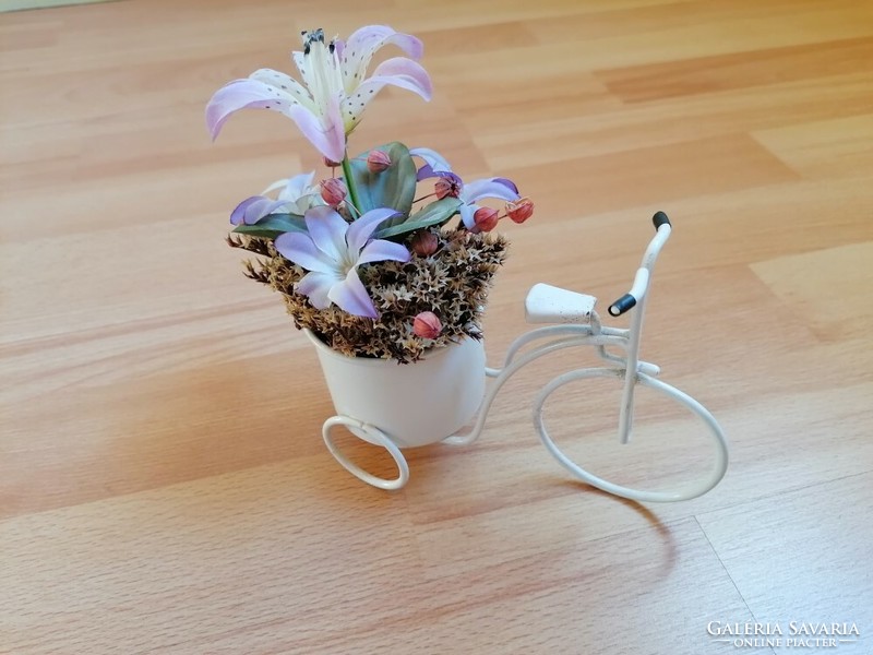 Painted metal bicycle room decor, flower stand ...