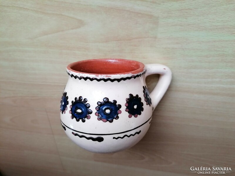 Painted ceramic beaker, jug, pitcher, ...