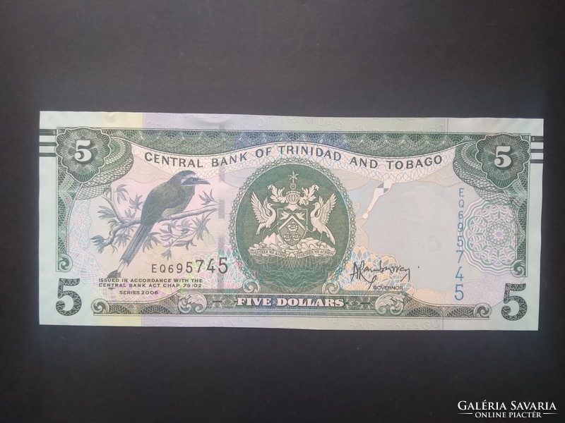 Trinidad és Tobago 5 Dollars 2006 UNC