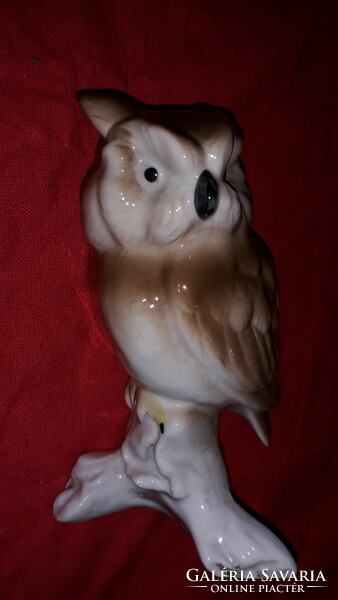 Beautiful antique Volkstedt German owl porcelain bird figurine 16 cm as shown in the pictures