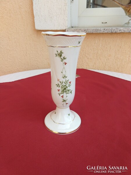 Hollóházi Erika patterned vase, 21 cm, flawless, discounted!