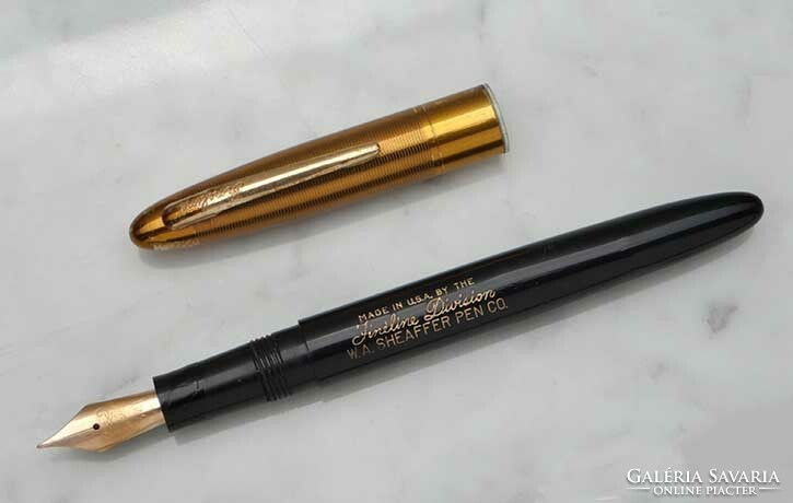 1950s Sheaffer fineline fountain pen with 14k gold-plated nib / 1 year warranty