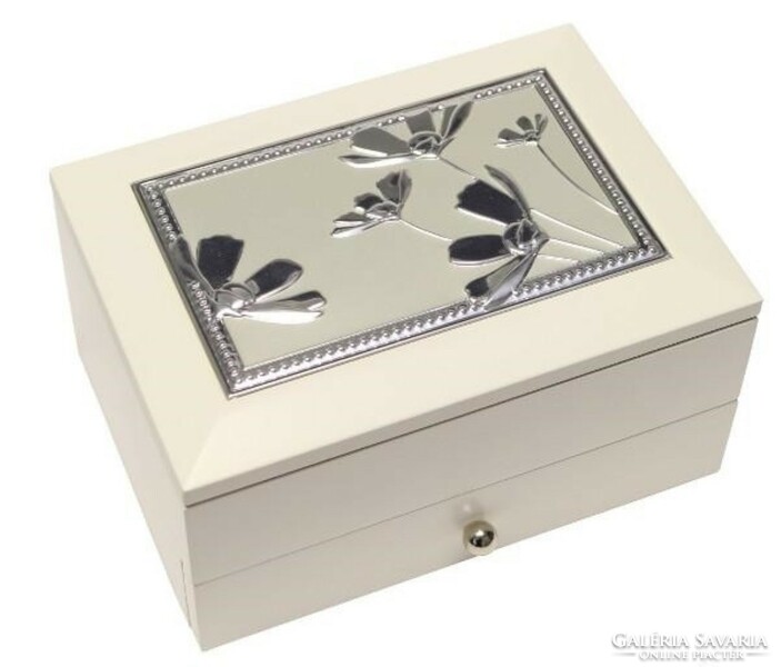 Floral white jewelry holder 2 (17071)