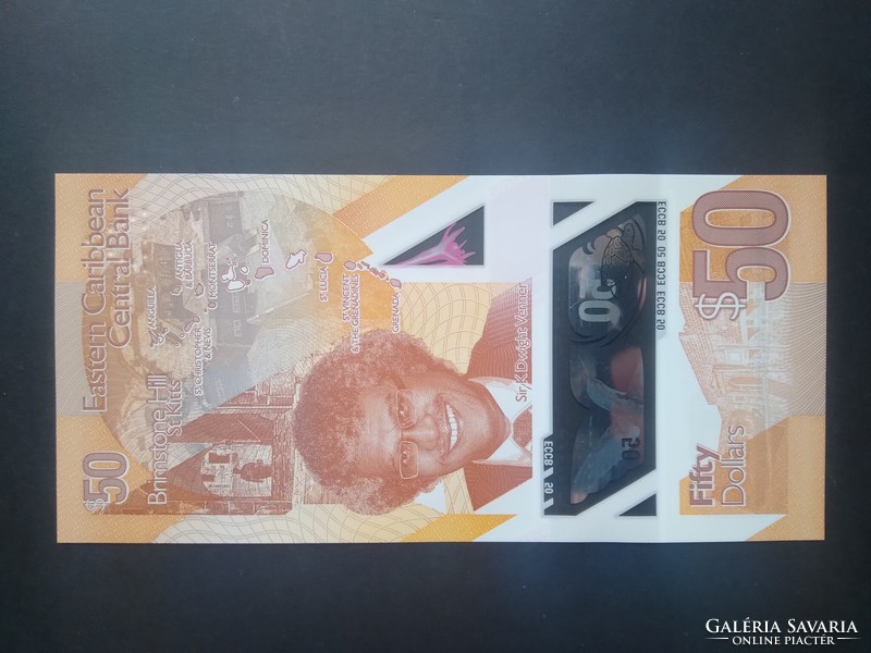 Kelet-karibi Államok 50 Dollars 2019 UNC