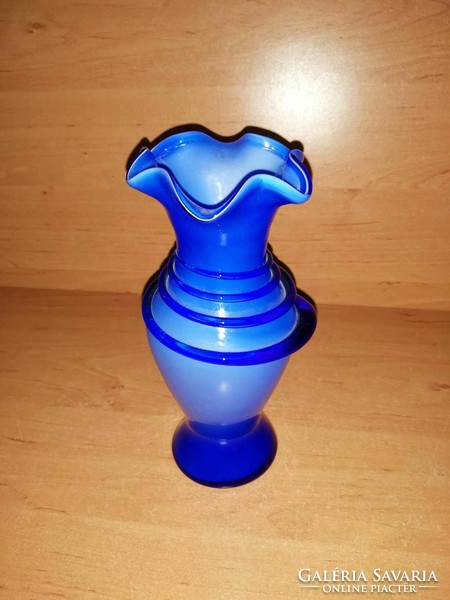 Murano blue glass vase - 20 cm high (1/d)