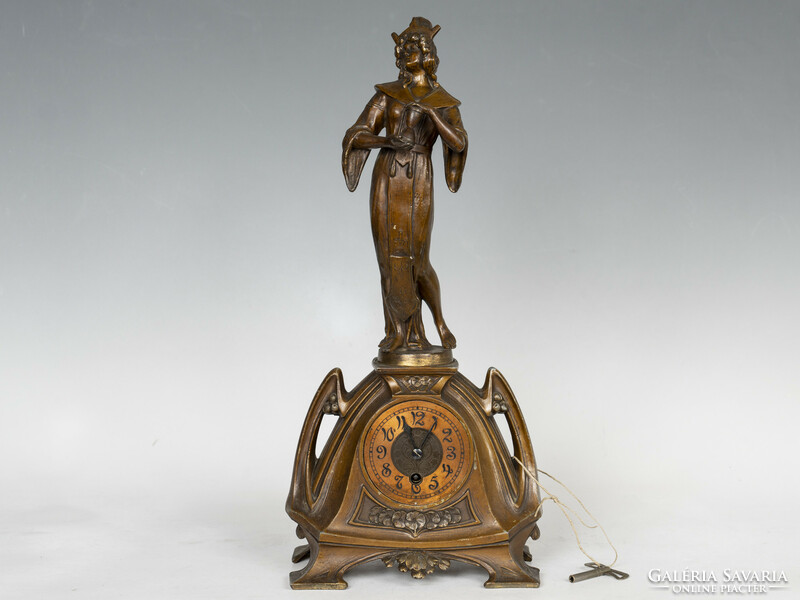 Art Nouveau clock with a female figure