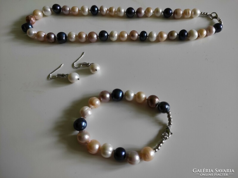 Wonderful cultured pearl jewelry set