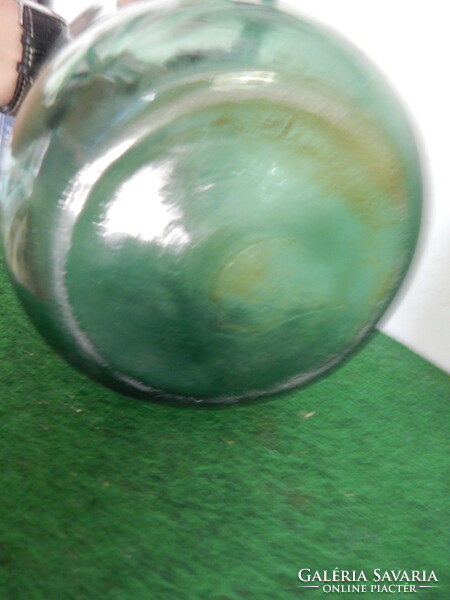 3 green bottles, in the condition shown in the picture, 42 cm high, no. 1.