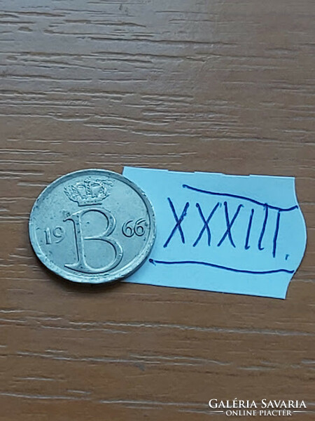 Belgium belgie 25 centimes 1966 xxxiii
