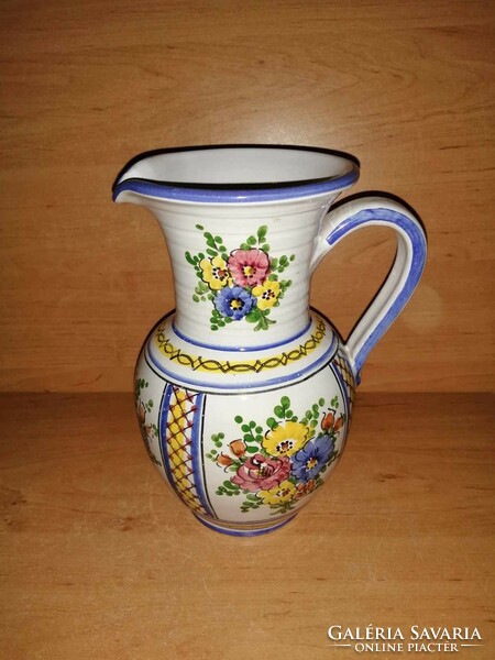 Glazed ceramic jug - 20 cm high (19/d)