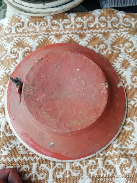 Régi Népi cserép tányér Erdélyi 11.gyűjteményből