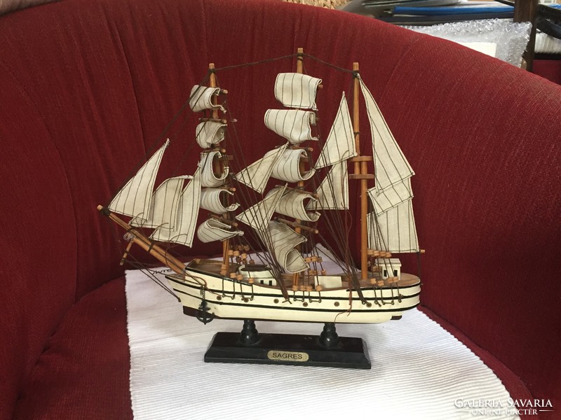 Old three-masted sailing ship from collection (m157)