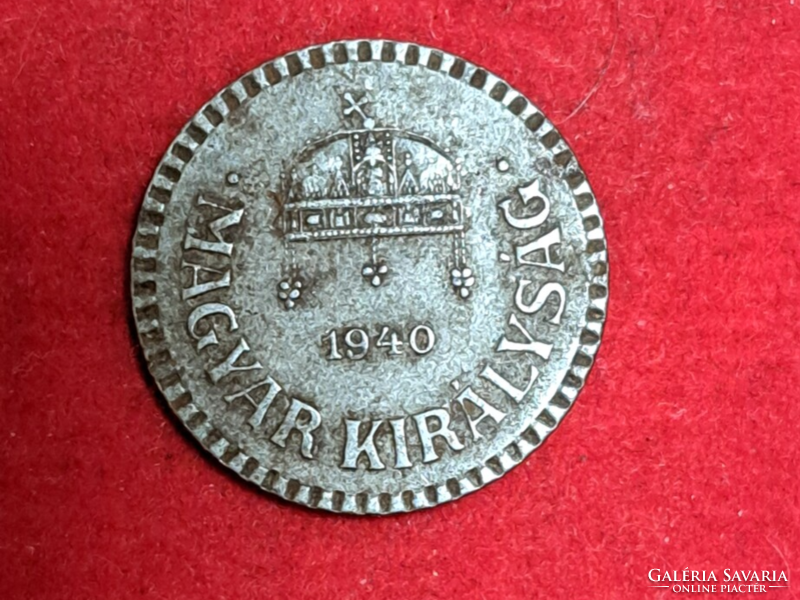 Hungary 2 pennies, beaded rim (2045)
