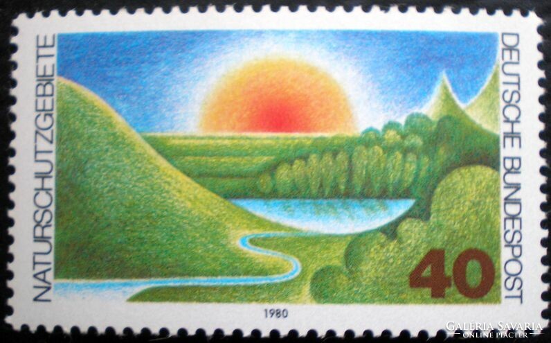 N1052 / Németország 1980 Természetvédelem bélyeg postatiszta