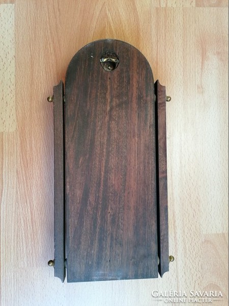 Wall wood - copper key holder plate