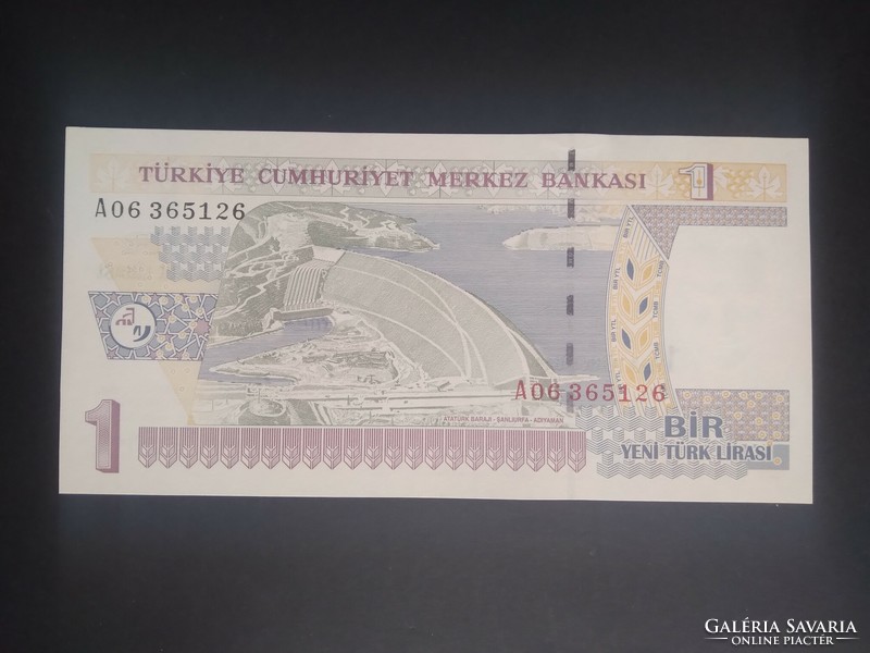 Törökország 1 Lira 2005 Unc