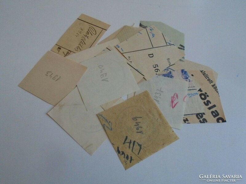 D202451  KÖRÖSLADÁNY régi bélyegző-lenyomatok  15 db.   kb 1900-1950's