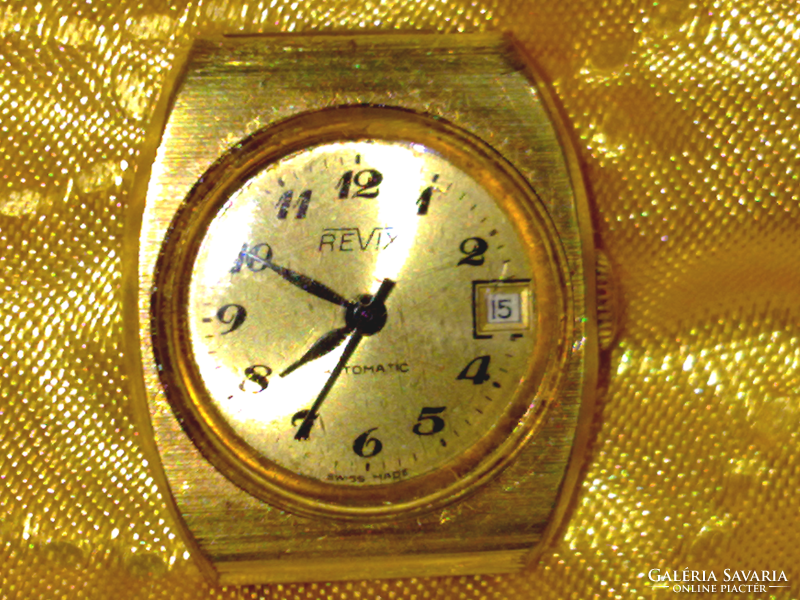 Szép antik automata svájci art deco vízálló aranyozott óra arany női karóra incabloc