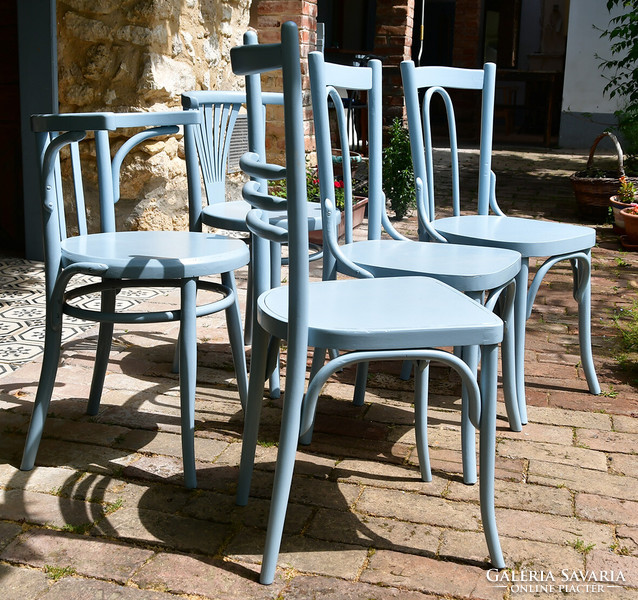 Thonet chairs, painted