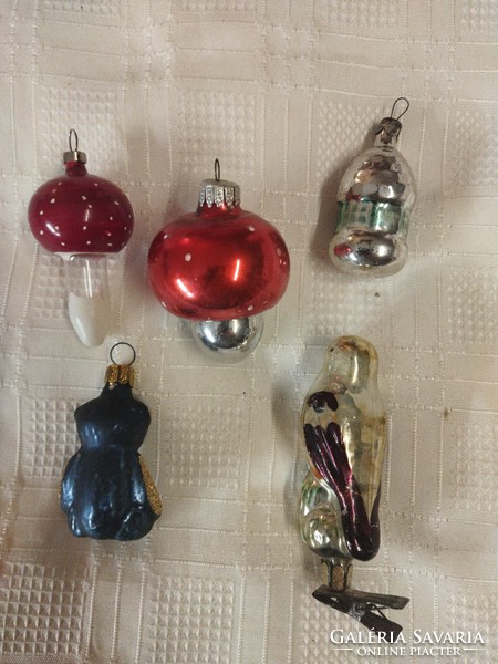 Christmas tree decorations in bottles