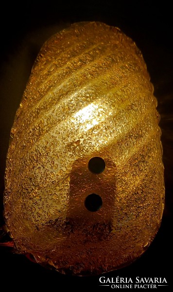 Muranoi Amber Graniglia Mazzega fali lámpa ALKUDHATÓ design