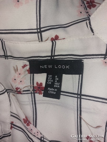 New Look S-es virágos ing. Újszerű. Mell:48cm.