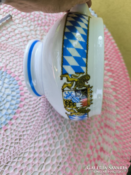 German porcelain, Bavarian coat of arms bowl, centerpiece for sale!