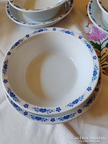 Alföldi porcelán mintás szélű gulyás,kocsonyás, leveses + főzelékes tányér