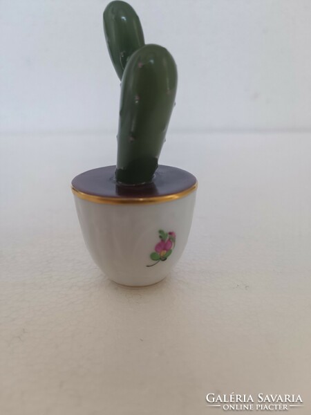 A rare collector's item in a cactus pot from Herend