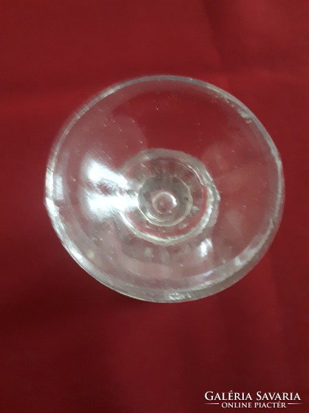 Antique bieder glass goblet - brandy glass size