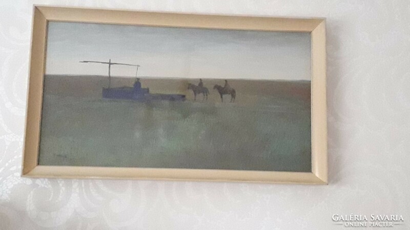 Kurucz d. István: landscape with horses