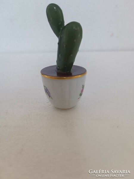A rare collector's item in a cactus pot from Herend