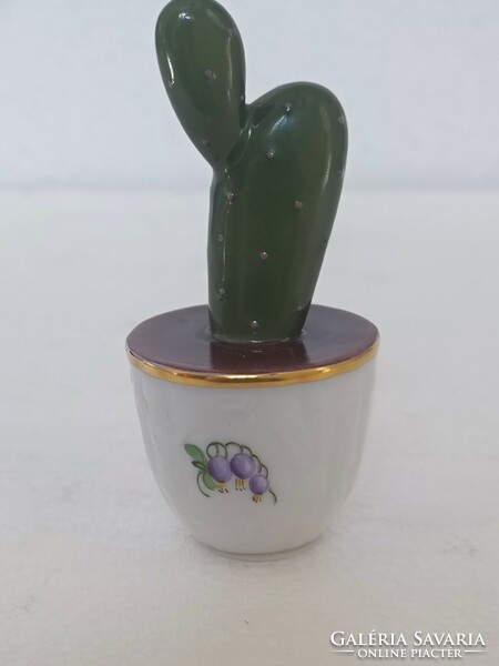 A rare collector's item in a cactus pot from Herend