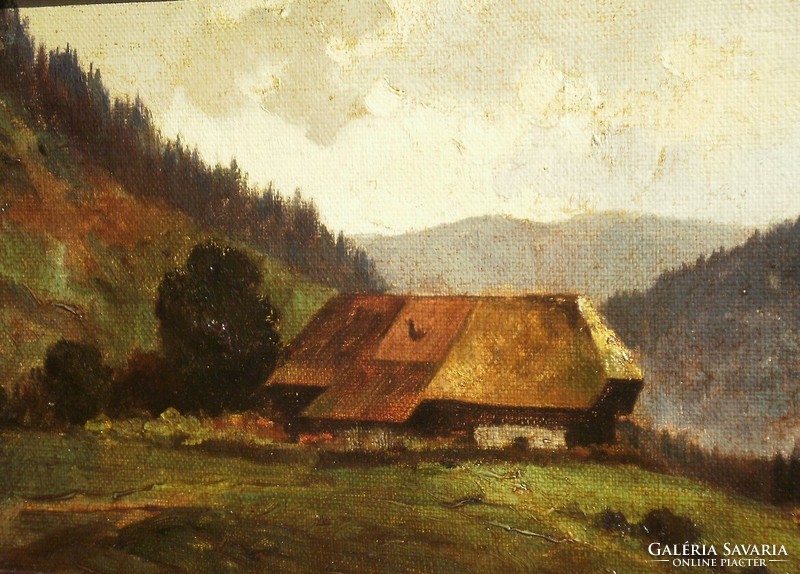 Unknown painter (first half of the 20th century): alpine landscape