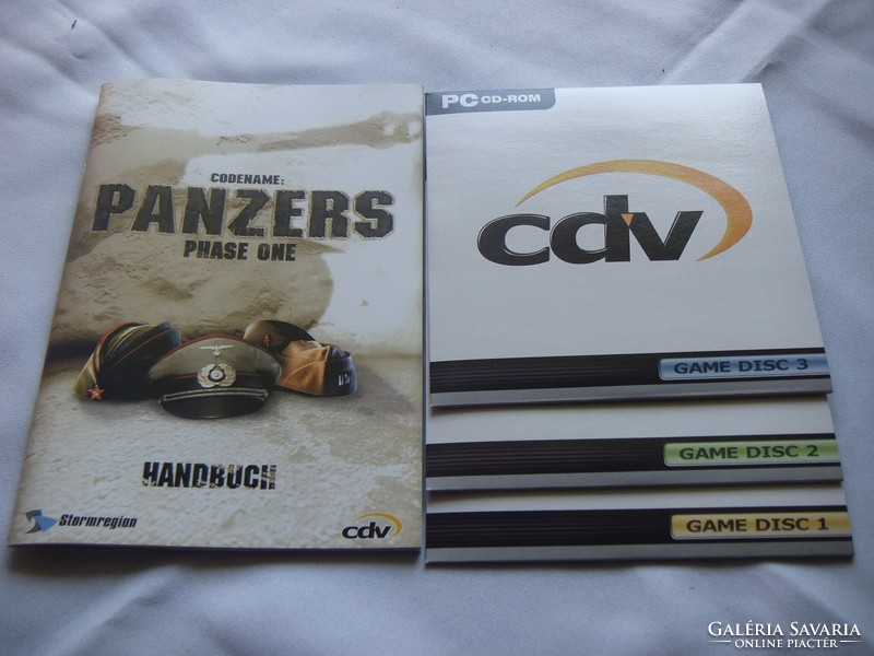Panzers: Stratégiai Játék  3 db lemez + Leírás 2004 Eredeti Kiadás Új