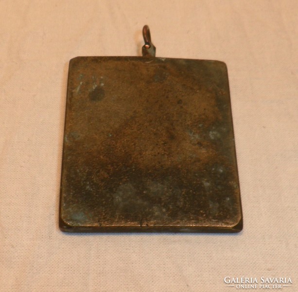 Old fire enamel pendant