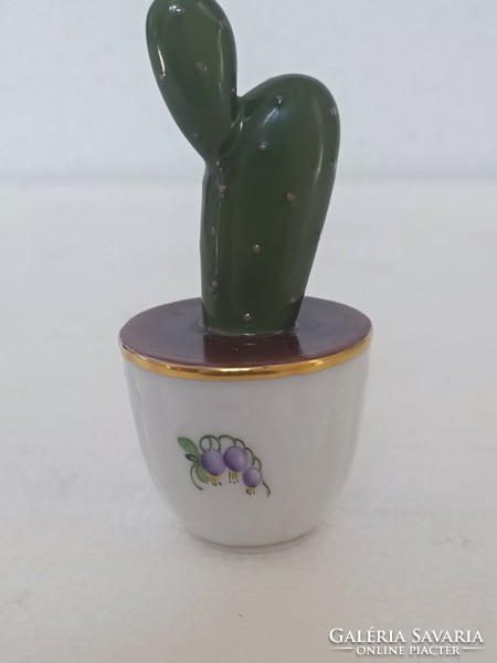 A rare collector's item in a cactus pot from Herend