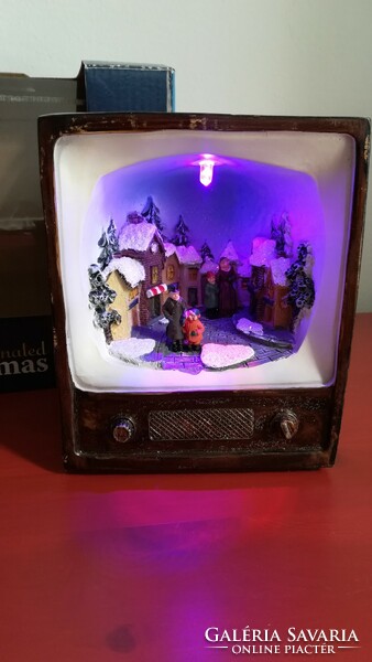 Karácsonyi világító falu, dioráma