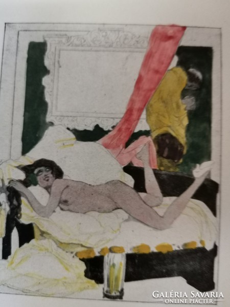 Reproduced erotic lithography!