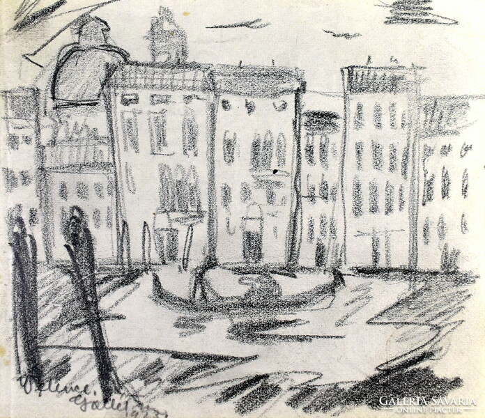 Tibor Gallé (1896-1944) Venice 1923 ( 3 works )
