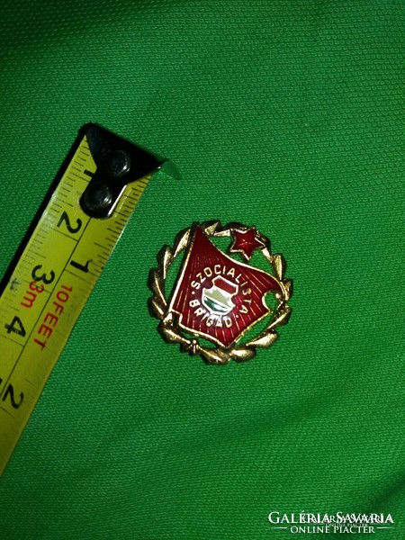 Old soc real Hungarian socialist brigade badge according to the pictures