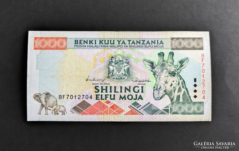 Tanzánia 1000 Shilingi 1997, VF+