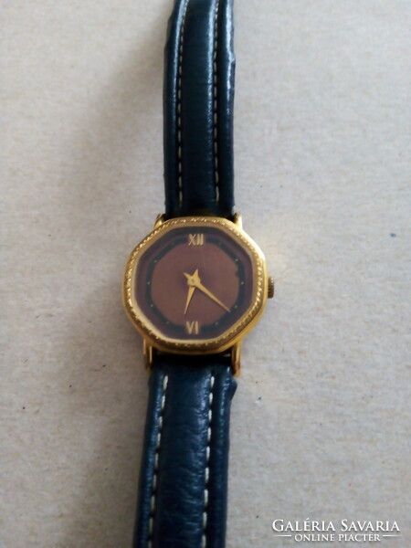 Dugena women's watch with gold-plated case