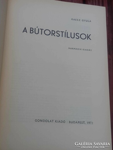 Art book: gyula kaesz - butor styles (1972) iconic - collector's item!