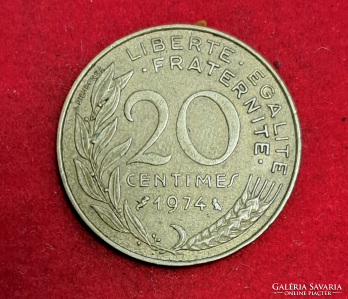 1974.  Franciaország 20 centimes (747)