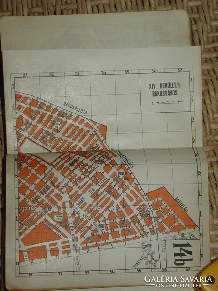 Budapest 21 maps, street directory and tour guide 1942