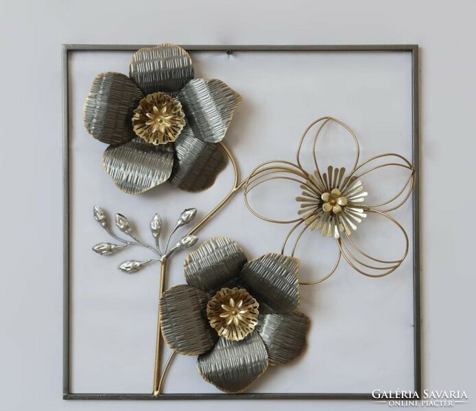 Metal wall decoration flowers 5. (53221)
