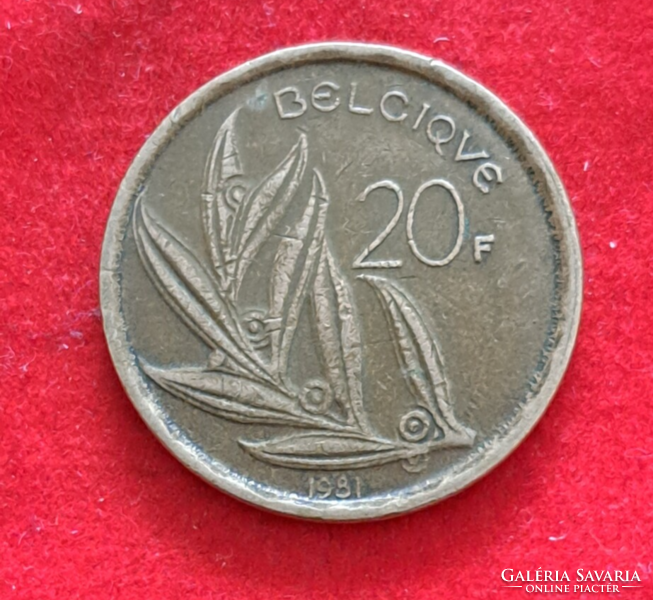 1981. Belgium 20 francs (644)