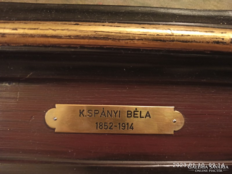 K.Spányi Béla  olaj, karton,  11x14cm