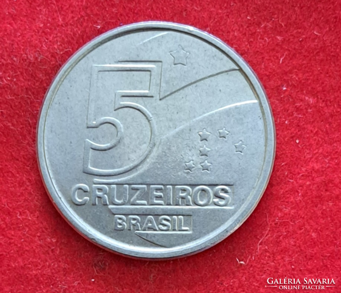 Brazília, 5  cruzeiros 1990 (648)